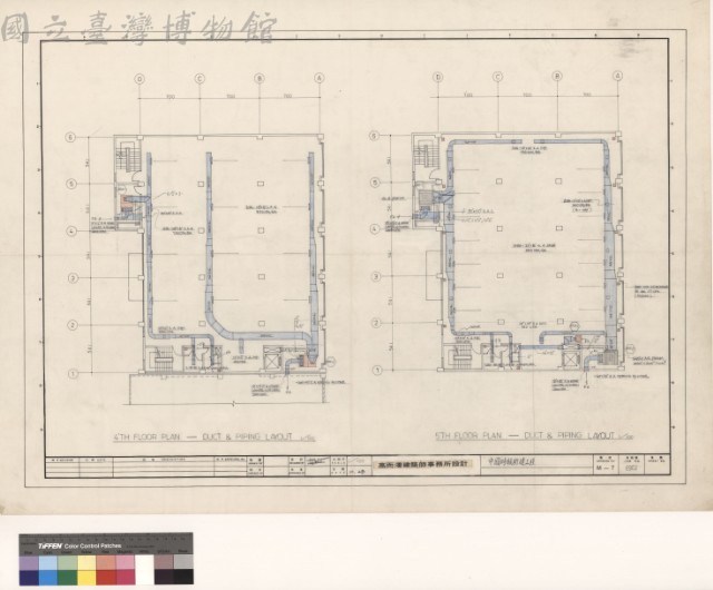 (4'th, 5'th PLAN - DUCT & PIPING LAYOUT)藏品圖，第1張