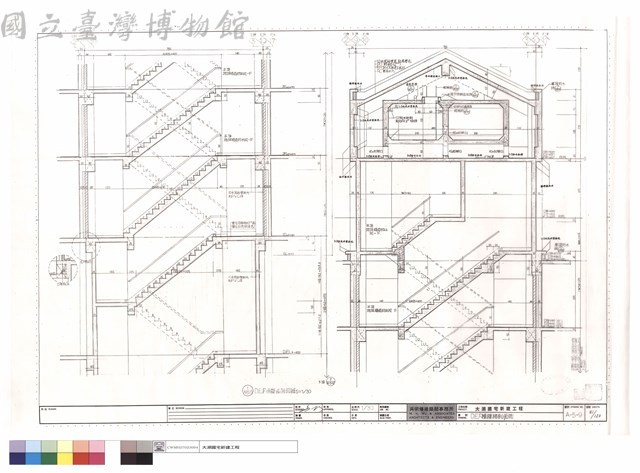 D,E,F棟樓梯剖面圖藏品圖，第1張