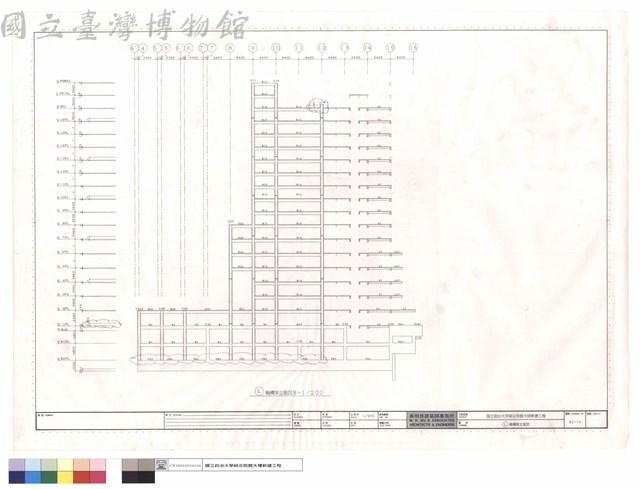 L軸構架立面圖藏品圖，第1張