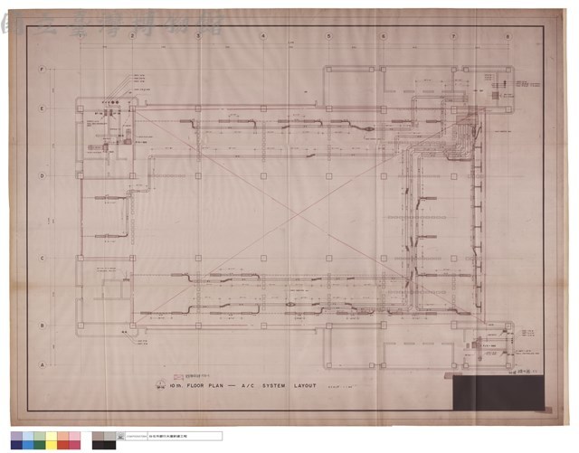1/M-14 10 th. FLOOR PLAN -  A/C SYSTEM LAYOUT藏品圖，第1張