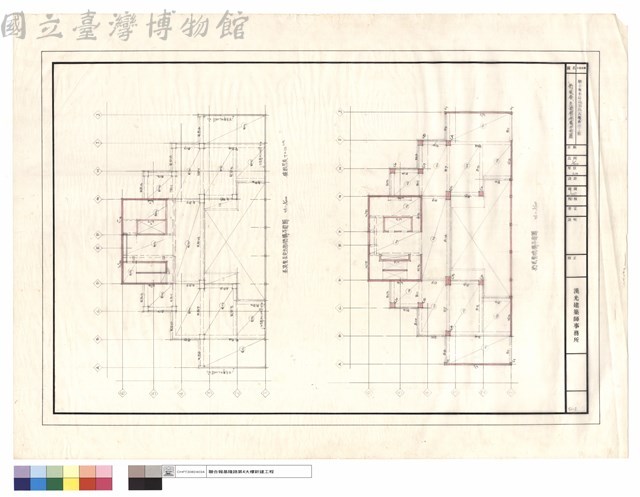 拾貳層、屋頂層結構平面圖藏品圖，第1張