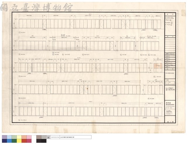 活動隔間立面圖藏品圖，第1張