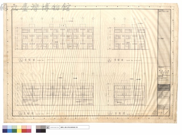正背面立視圖(B-1~B7、B50~B-52)藏品圖，第1張