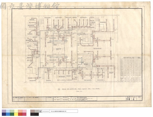 EQUIP AND PIPING AND DUCT LAYOUT FOR 1ST FLOOR藏品圖，第1張