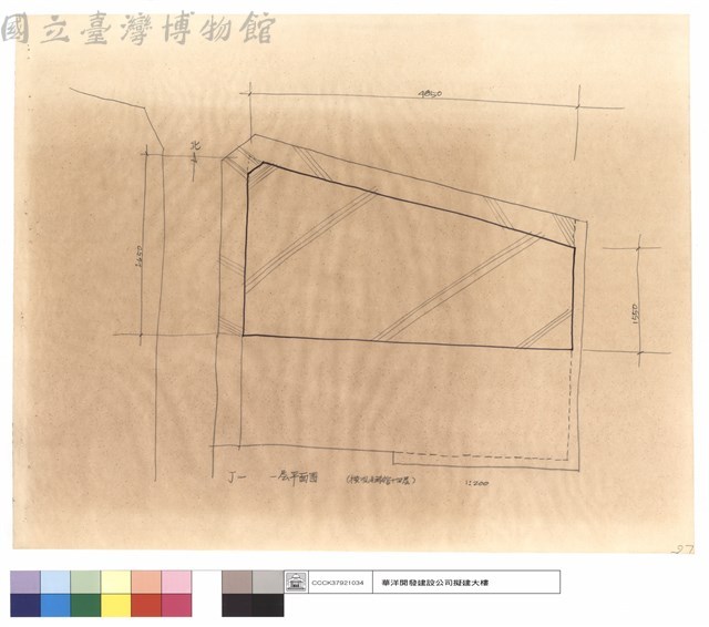 丁一、一層平面圖(按觀光旅館十四層)藏品圖，第1張