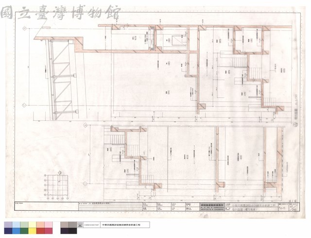墻剖面圖(體育館棟)藏品圖，第1張