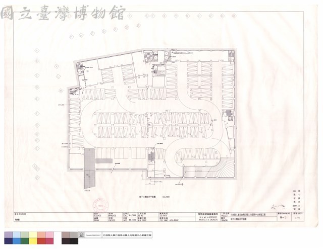 地下二樓給水平面圖藏品圖，第1張