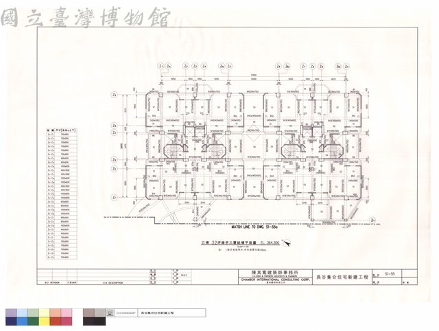 己棟32坪肆倂三層結構平面圖藏品圖，第1張
