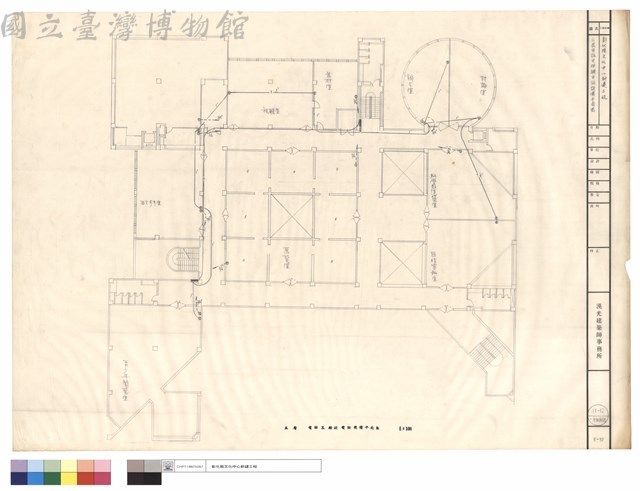 三層電話及按鍵電話設備平面圖藏品圖，第1張