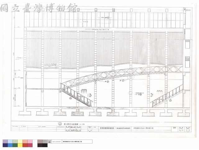 展示廊長向剖面圖藏品圖，第1張