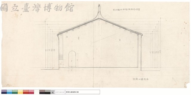 後殿山牆剖面藏品圖，第1張