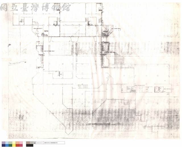 大會堂及圖書館地下室給水(冷熱)平面圖藏品圖，第1張