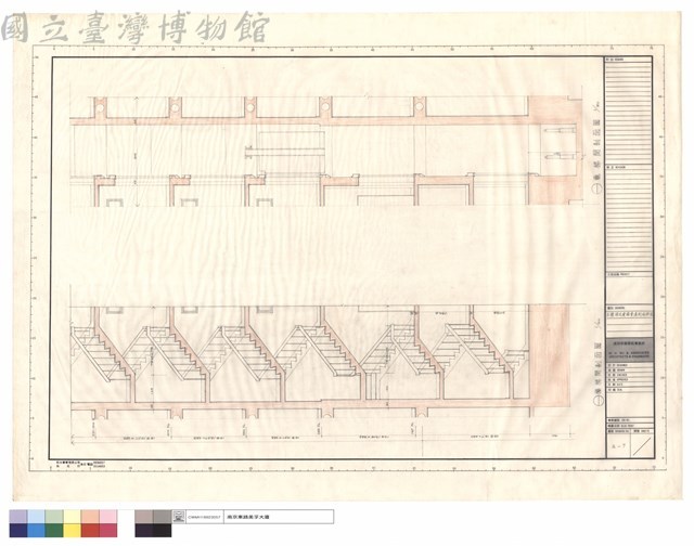主樓梯及電梯管道剖面詳圖藏品圖，第1張