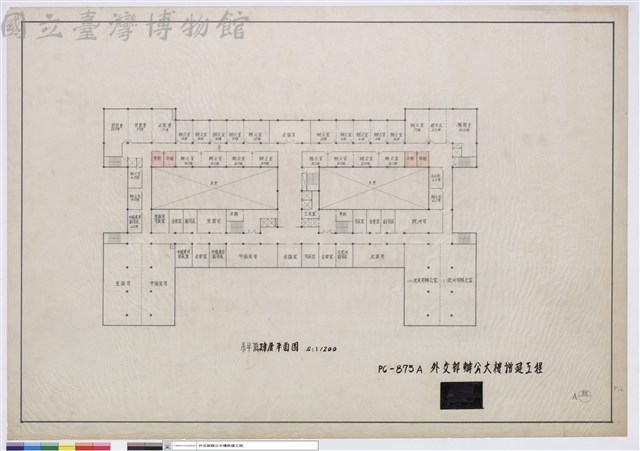 吊平頂四層平面圖藏品圖，第1張