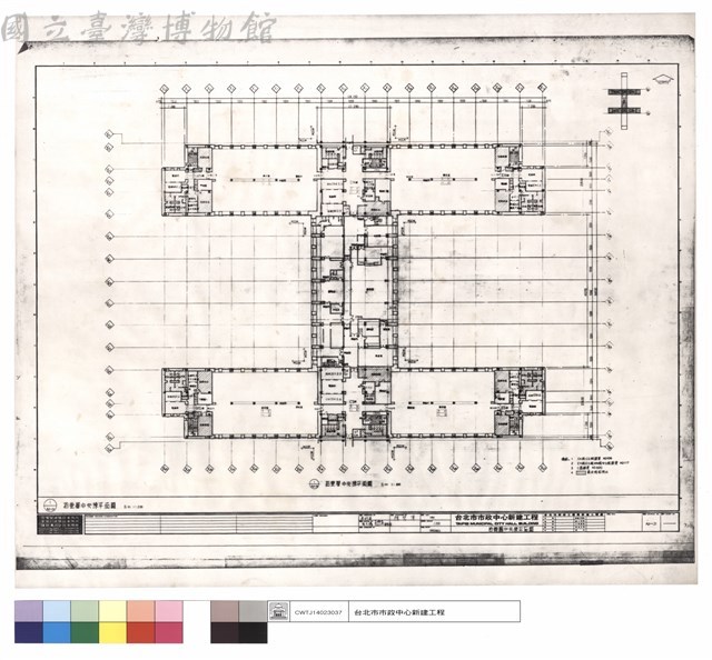 拾壹層中央棟平面圖藏品圖，第1張