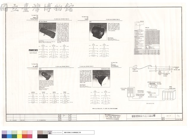 舞台灯具大樣及規格圖藏品圖，第1張