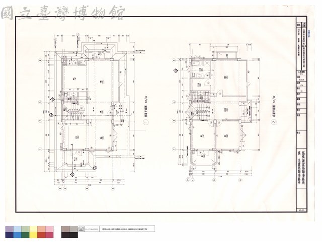 D2戶型壹層、貳層平面圖藏品圖，第1張
