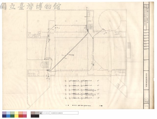 一層電話及按鍵電話設備平面圖藏品圖，第1張