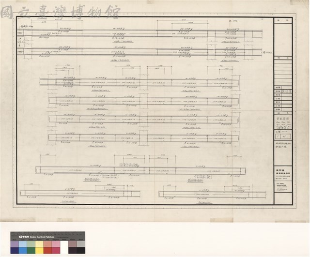 粱配筋圖 G41, G42, G'41, B11, B12, G43, J1, J2, B'11, B'12 <教學區>藏品圖，第1張