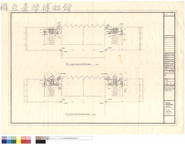 一、二、三層污水排水電氣系統平面圖藏品圖，第1張