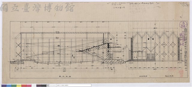 正背立視圖、縱剖面圖藏品圖，第1張