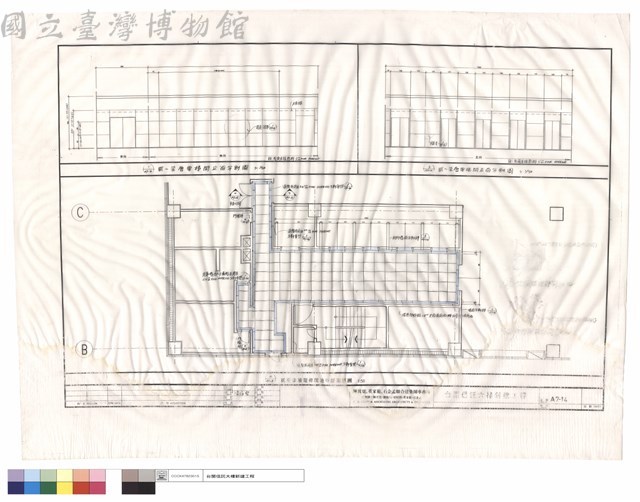 貳~柒層電梯間立面分割圖.貳~柒層電梯間地坪鋪面詳圗藏品圖，第1張