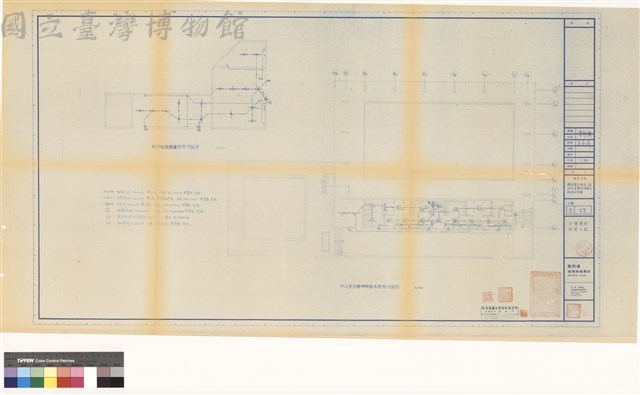 電氣工程 
機房電灯插座.游泳池壹層照明器具配線平面圖藏品圖，第1張