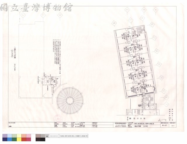 八樓給水平面圖(左半部)藏品圖，第1張