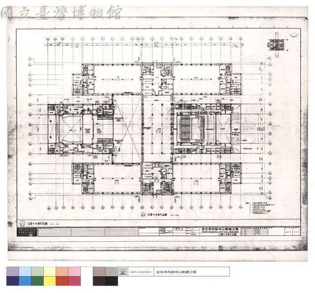 伍層中央棟平面圖藏品圖，第1張