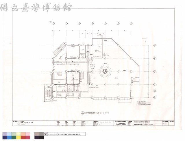 圖書館壹樓,資訊配管設備平面圖藏品圖，第1張