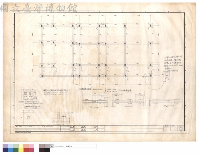 基礎結構平面圖,TG1~TG3藏品圖，第1張