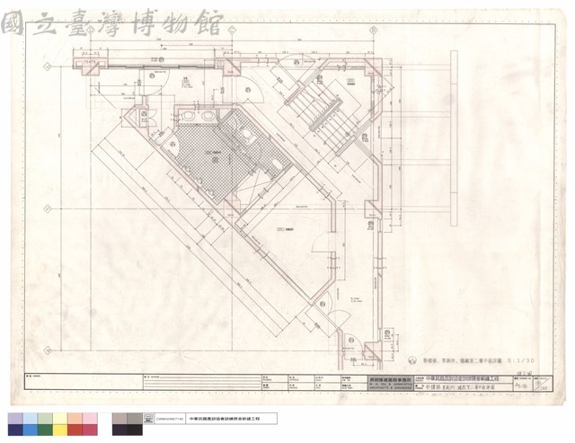 癸樓梯,男廁,儲藏室二層平面詳圖藏品圖，第1張