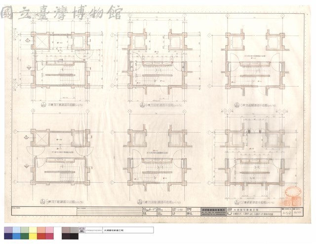 B棟BF,1F、C棟BF~2F、G棟BF~2F樓梯平面圖藏品圖，第1張