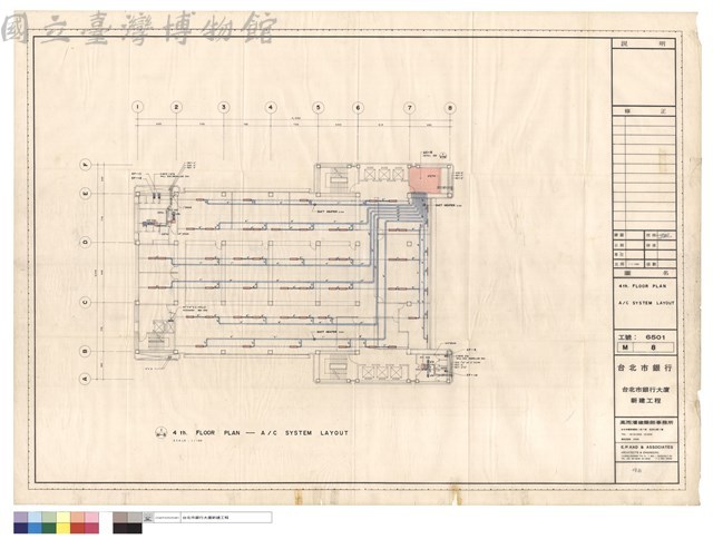 4 th. FLOOR PLAN  A/C SYSTEM LAYOUT藏品圖，第1張