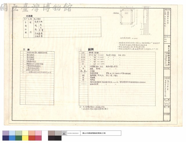 目錄.申請表.圖例.開關箱詳細圖藏品圖，第1張