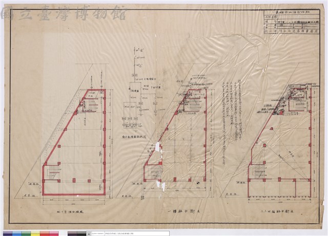 地下室、一、二、三、四樓給水及衛生工程藏品圖，第1張