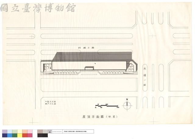 屋頂平面圖(甲案)藏品圖，第1張