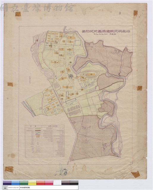 中央研究院建築基地地形圖藏品圖，第1張