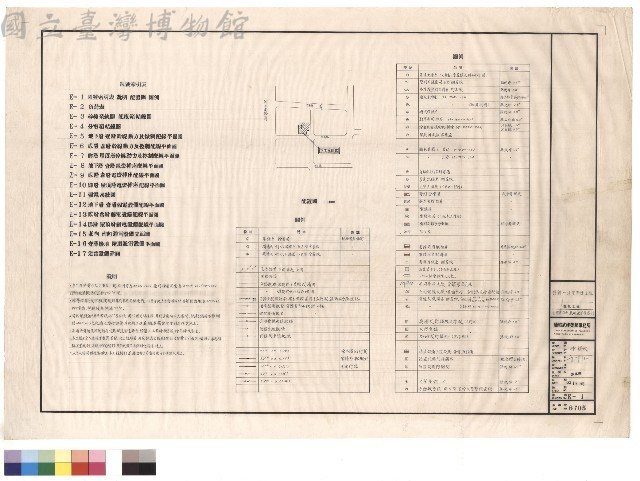 電氣工程 圖號索引表、說明、配置圖、圖例藏品圖，第1張