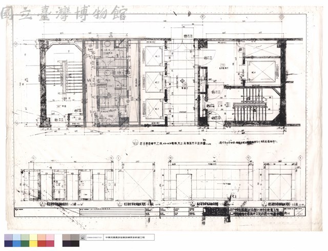 壹層樓梯,電梯,廁所平面詳圖、電梯廳展開圖藏品圖，第1張