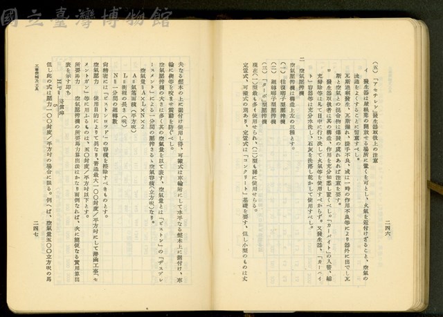 第十七章工事機械及器具(P246-247)藏品圖，第1張