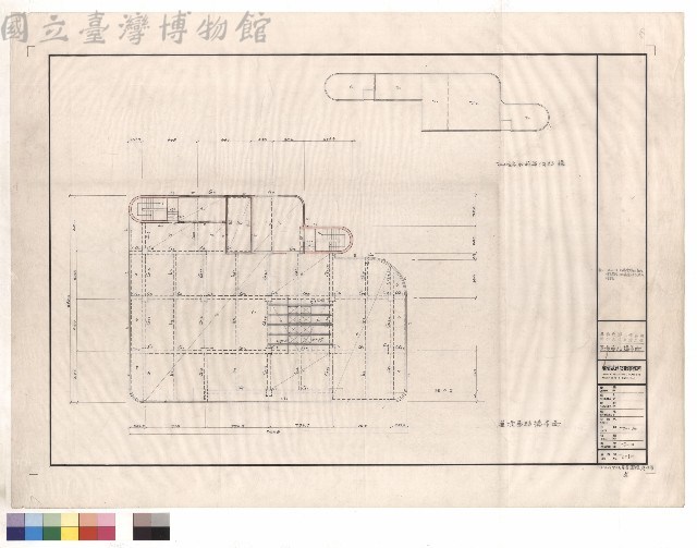 屋頂層結構平面藏品圖，第1張