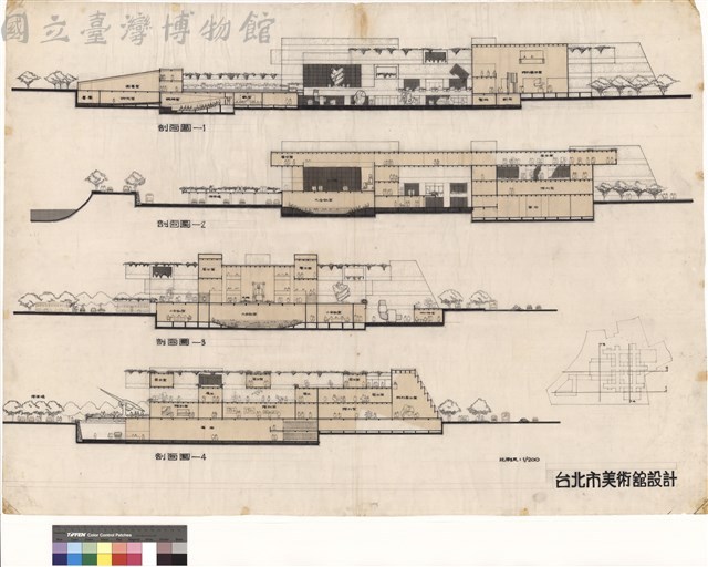 剖面圖-1，剖面圖-2，剖面圖-3，剖面圖-4藏品圖，第1張