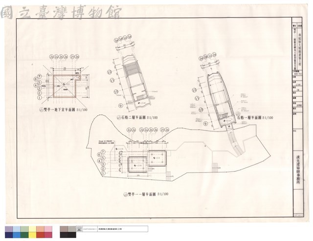 雙亭一一層牆身轉角大樣型號索引圖藏品圖，第1張
