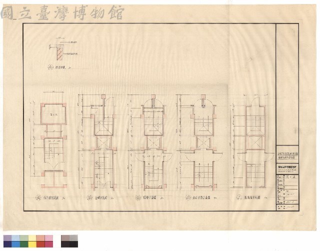 樓梯電梯平面詳圖藏品圖，第1張