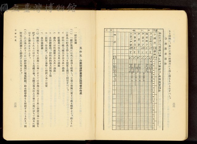 第十六章工事計畫(P22-23)藏品圖，第1張