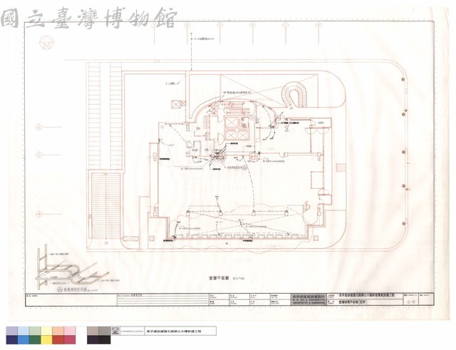 壹層弱電平面圖(配管)藏品圖，第1張