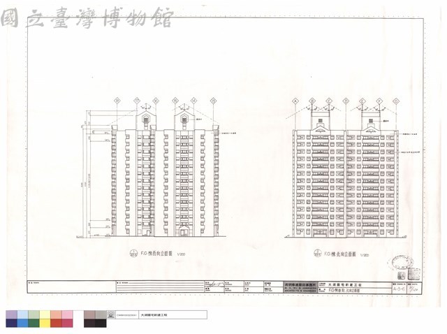 F,G棟西向,北向立面圖藏品圖，第1張