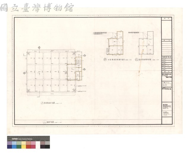 屋頂層結構平面圖 屋頂突出物結構平面圖藏品圖，第1張