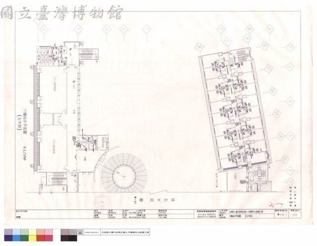 六樓給水平面圖(左半部)藏品圖，第1張